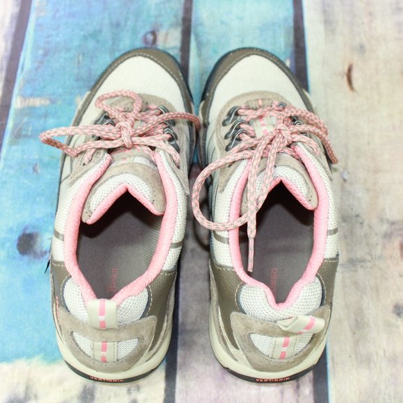 LL Bean Brown Leather Mesh Vertigrip Hiking Trail Sneakers 6 M - Picture 6 of 9